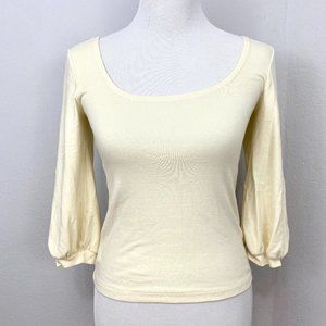 Anthropologie Stateside Puffed Sleeve Top